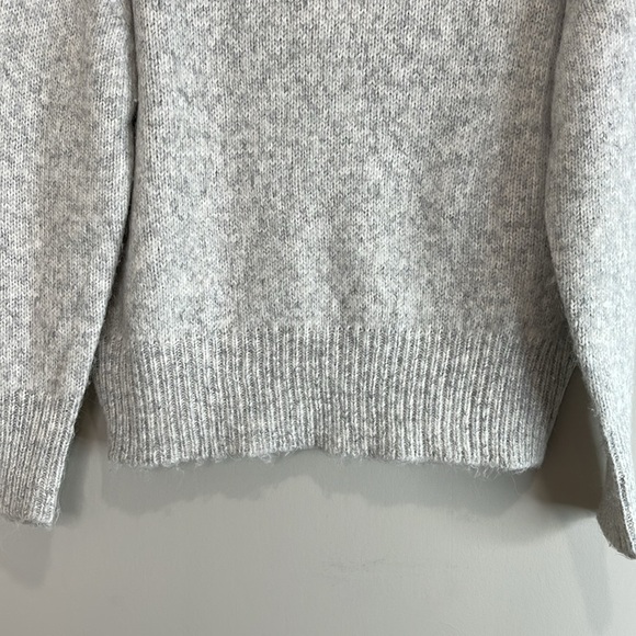 For The Republic Alpaca Blend Turtleneck Sweater Coastal Loose Drop Shoulder XS - Picture 4 of 11